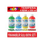 Carioca Tempera 4x500 ml Yıkanabilir Sulu Boya Seti
