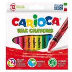 Carioca Wax Crayons 12 Renk Yıkanabilir Pastel Boya