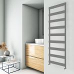 Carisa Alya Bath 0700*0475*05/MAT Eloksal/standart Bağlantı (Iki Yan Alt-Üst Çapraz)/alüminyum Havlupan/banyo Radyatörü - 700 x 475
