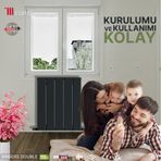 Carisa Angers Double 60x59,5 cm Kumlu Antrasit Alüminyum Radyatör