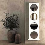 Carisa Circles Dikey Alüminyum Radyatör Modern Tasarım Beyaz 180x47 Cm