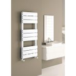 Carisa Elliptic Bath Alüminyum Havlupan 790 x 400 mm-6 Dilim Kumlu Beyaz