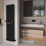 Carisa Elvino Bath Alüminyum Havlupan Modern Tasarım Siyah 150 x 37 cm