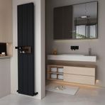Carisa Elvino Bath Alüminyum Havlupan Modern Tasarım Siyah (180 x 37 cm)