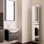 Carisa Elvino Bath Mirror Alüminyum Havlupan Modern Tasarım Beyaz 180 x 37 cm