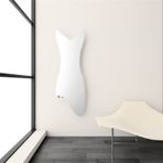 Carisa Glasgow Dikey İnce Tasarım Çelik Radyatör Modern Tasarım Beyaz 119x40 Cm