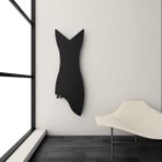 Carisa Glasgow Dikey İnce Tasarım Çelik Radyatör Modern Tasarım Siyah 119x40 Cm
