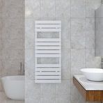 Carisa Plata Bath Alüminyum Havlupan Modern Tasarım Beyaz 119 x 49 cm