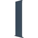 Carisa Plata Dikey Alüminyum Radyatör Modern Tasarım Antrasit 180x49 Cm