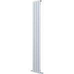 Carisa Plata Dikey Alüminyum Radyatör Modern Tasarım Beyaz 180x28 Cm