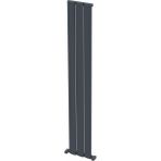Carisa Step Dikey Alüminyum Radyatör Modern Tasarım Antrasit 180x28 Cm