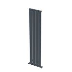 Carisa Step Dikey Alüminyum Radyatör Modern Tasarım Antrasit 180x37,5 Cm