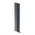 Carisa Step Mirror Dikey Alüminyum Radyatör Modern Tasarım Antrasit 180x37,5 Cm