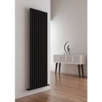 Carisa Tallis 180x41 cm Kumlu Siyah Alüminyum Radyatör