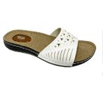Carlaverde 5704-22 Anatomik Beyaz Fashion Kadın Terlik