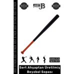 Carlburn #AhşapBeyzbol Sert Dişbudak Ahşap Kaymaz Dayanıklı 855 Gram Kırılmaz Siyah Beyzbol Sopası 61 Cm