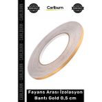 Carlburn #bant 0.50CM Genişlik 50 Metre Uzunluk Parlak Kendinden Yapışkanlı Karo Dekoratif Şerit Zemin Gold Fayans Arası Izolasyon Bantı - Tek Ebat - Çok Renkli