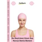 Carlburn #Bone Kaymaz Su Geçirmez Sızdırmaz Silikon Yüzücü Elastik Yüzme Şapkası Havuz Deniz Uzun Saç Bonesi