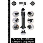 Carlburn #DerzKazıyıcı Mutfak Banyo Fayans Derz Dolgu Silikon Kazıyıcı Sıyırıcı Uygulayıcı 3'ü 1 Arada Bıçak