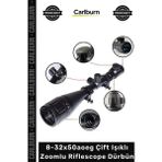 Carlburn #dürbün Profesyonel Taktik Avcı Keskin Hassas 832X50AOEG Çift Işıklı Zoomlu Riflescope Dürbün - Tek Ebat