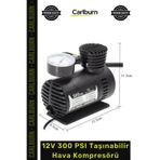 Carlburn #HavaKompresör 12V 300 PSI Kompakt Lastik Basınç Ayarı Güçlü Performans Taşınabilir Hava Kompresörü