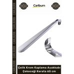 Carlburn #Kerata Metal Sağlam Kaliteli Uzun Lüks Şık Yerli Çelik Krom Kaplama Ayakkabı Çekeceği Kerata 65 cm