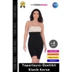 Carlburn #korse Iz Göstermeyen Kaymaz Dikişsiz Vücut Şekillendiren Kalça Toparlayıcı Klasik Korse - 4 Adet - 2XL/3XL