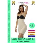 Carlburn #korse Iz Göstermeyen Kaymaz Lazer Kesim Toparlayıcı Rahat Yüksek Bel Hayalet Slip Korse - 3 Adet - L-XL