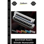 Carlburn Oto Araç Içi Park Telefon Kartı Şık Lüks Çevirmeli Ayarlı Torpido Üstü Silindir Numaratör - Tek Ebat - Çok Renkli