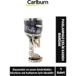 Carlburn Özel Tasarım Dekoratif Şık Hediyelik Sevgili Arkadaş Paslanmaz Çelik Kadeh Bardak 18*7 cm - Renkli