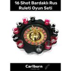 Carlburn Özel Üretim 16 Shot Bardaklı Eğlence Parti Casino Yılbaşı Alkol Rus Ruleti Tekila Içki Evde Oyun Set