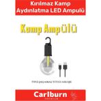 Carlburn Özel Üretim 3 Modlu Su Geçirmez Taşınabilir Kablosuz Kırılmaz Kamp Aydınlatma Şarjlı LED Ampulü