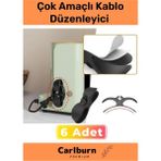 Carlburn Özel Üretim Bilgisayar Notebook Şarj Kablosu Mutfak Çok Amaçlı Kablo Sarma Düzenleyici 6 Adet