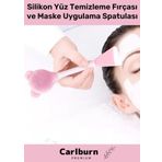 Carlburn Özel Üretim Çok Amaçlı Makyaj Esnek Yumuşak Silikon Yüz Temizleme Fırçası Maske Uygulama Spatulası