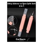 Carlburn Özel Üretim Çok Fonksiyonlu Ergonomik Tasarım Pratik Hızlı Dikiş Sökme ve Iğne Iplik Seti 2 In 1