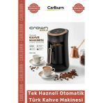 Carlburn Özel Üretim Crown Gold 800W Közde Pişiren 4 Fincan Kapasiteli Tek Hazneli Otomatik Türk Kahve Makine - Çok Renkli - Tek Ebat