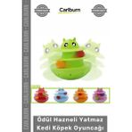 Carlburn Özel Üretim Etkileşimli Zeka Geliştirici Hacıyatmaz Mama Ödül Hazneli Yatmaz Kedi Köpek Oyuncağı - Tek Ebat - Çok Renkli