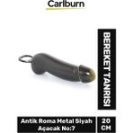 Carlburn Özel Üretim Hediye Antik Roma Bereket Tanrısı Metal Siyah Açacak 20 cm No:7