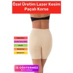 Carlburn Özel Üretim İz Göstermeyen Kaymaz Sıkılaştırıcı Toparlayıcı Şekillendirici Lazer Kesim Paçalı Korse