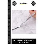 Carlburn Özel Üretim Kendinden Yapışkanlı Karo Derz Dolgu Dekoratif 50 Metre Gri Fayans Arası Şerit Bant 1 cm - Tek Ebat - Çok Renkli