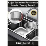 Carlburn Özel Üretim Kuğu Tasarımlı Paslanmaz Çelik Korozyona Tıkanmaya Asılabilen Etkili Lavabo Drenaj Sepet