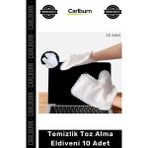 Carlburn Özel Üretim Mikrofiber Pratik Hızlı Etkili Kaliteli Ev Tekstil Temizlik Toz Alma Eldiveni 10 Adet - Çok Renkli - Tek Ebat