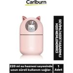 Carlburn Özel Üretim USB Kablolu Loş Işıklı Ultra Sessiz Sevimli Kedi Tasarımlı H2O Hava Nemlendirici - Çok Renkli