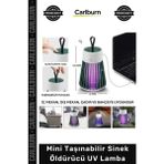 Carlburn Özel Üretim USB Şarjlı Sessiz Kamp Bahçe Tipi Haşere Kovucu Mini Taşınabilir Sinek Öldürücü Uv Lamba - Tek Ebat