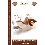 Carlburn #petshop Kedi Avcılık Içgüdüsü Tetikleyici Kanat Çırpan Sesli USB Şarjlı Ipli Peluş Uçan Kuş Oyuncak - Tek Ebat - Çok Renkli