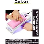 Carlburn Premium Dijital Ekran 3 Kontrol Tuşlu Zaman Ayarlı Deri Kaplı Sünger El Yastıklı UV Jel Oje Kurutucu