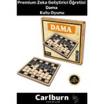 Carlburn Premium Eğitici Zeka Geliştirici Öğretici Eğlence Aile Parti Yılbaşı Etkinlik Dama Kutu Oyunu