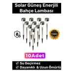 Carlburn Premium Kablosuz Su Geçirmez Dayanıklı Şık Solar Güneş Enerjili Bahçe Lambası Saplama 30CM 10 Adet