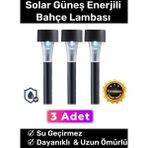 Carlburn Premium Kablosuz Su Geçirmez Dayanıklı Şık Solar Güneş Enerjili Bahçe Lambası Saplama 30CM 3 Adet