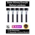 Carlburn Premium Kablosuz Su Geçirmez Dayanıklı Şık Solar Güneş Enerjili Bahçe Lambası Saplama 30CM 5 Adet